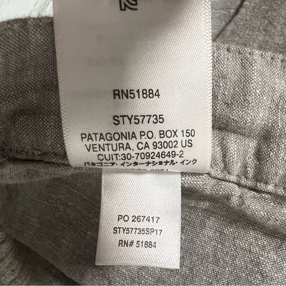 Patagonia Men’s Back Step Organic Cotton Shorts Gray Size 40 - 10in Inseam 57735 - Picture 8 of 8